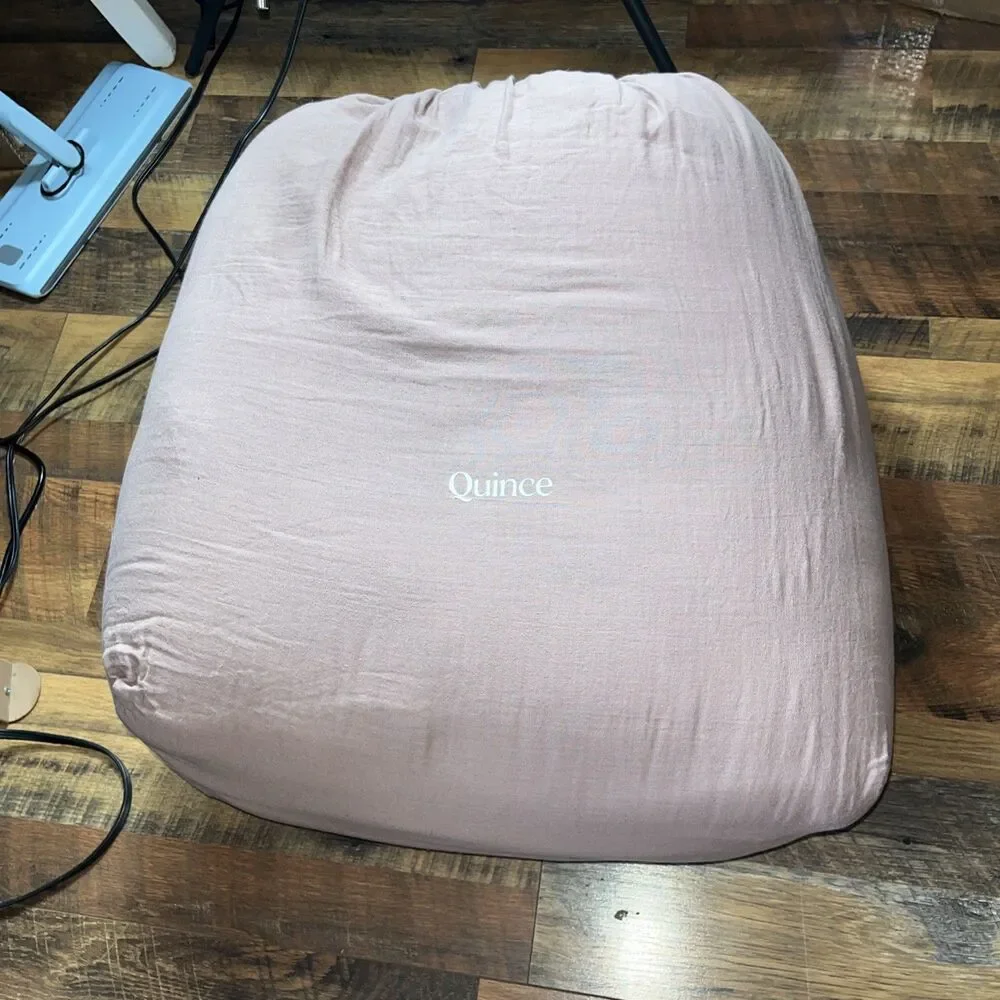 NEW Quince Organic Cotton Gauze Dream Quilt + No Shams  FIG FULL QUEEN